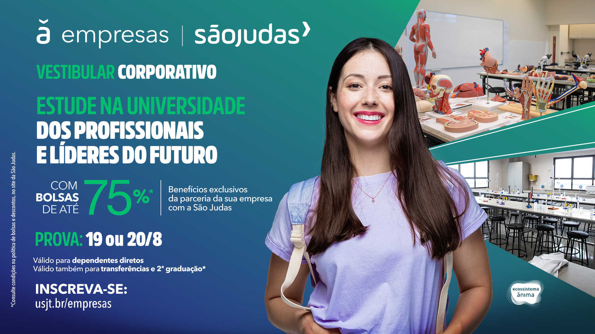 Universidade São Judas anuncia data para Vestibular 2021