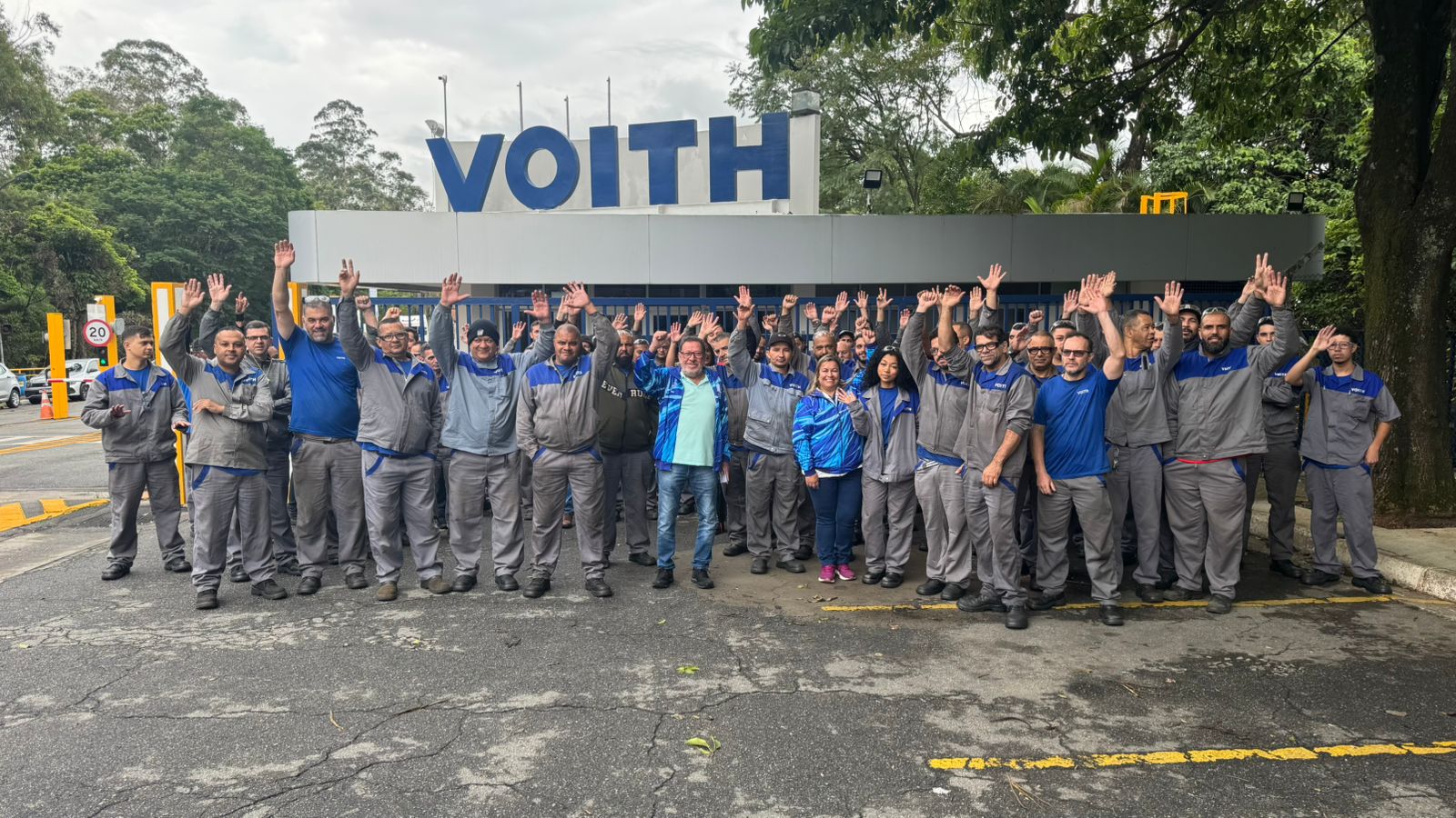 Teco e Marta na Voith