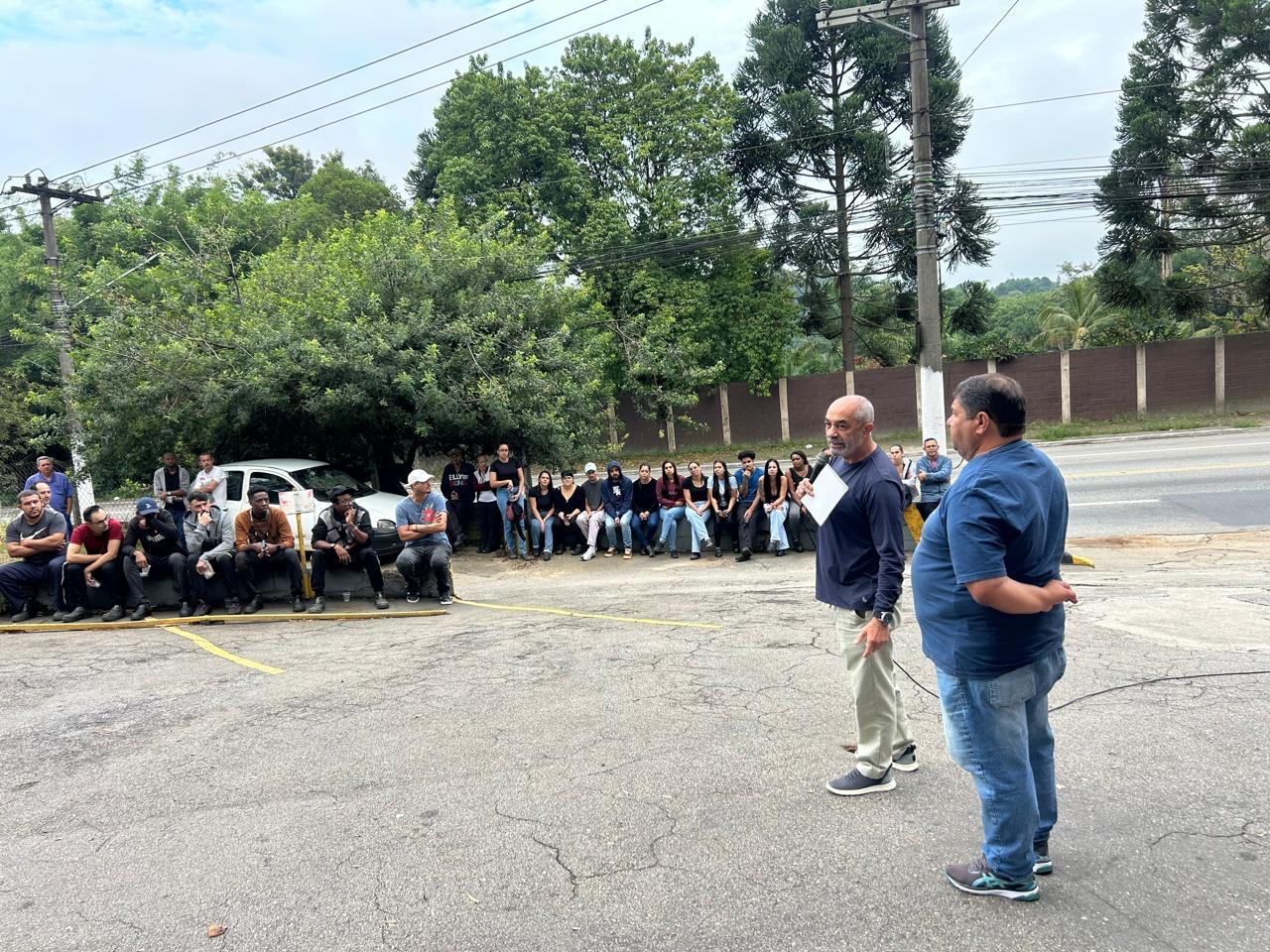 Secretário-geral Arakém e Donizeti na Esteves