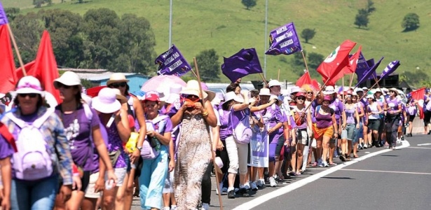 Durante os dez dias da ação, cerca de 3.000 mulheres de diversas partes do país participarão de uma caminhada entre as cidades de Campinas e São Paulo; evento termina no próximo dia 18